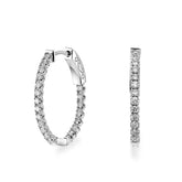 Essential Diamond Hoop Earrings (1.00ct) - Dracakis Jewellers